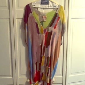 Technicolor Tunic! Adorable, knit dress!